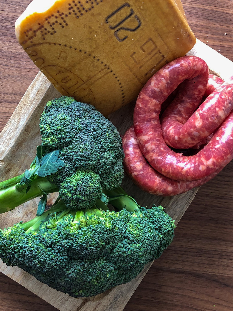 girandole alla salsiccia e broccoli ingredienti