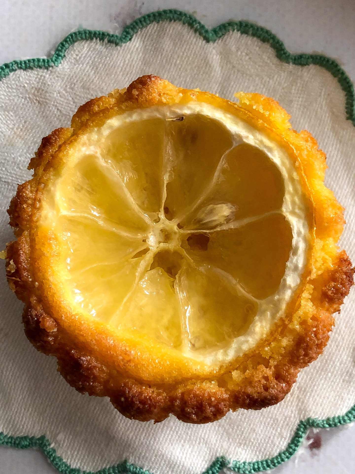 tortine di semolino al limone presentazione dettaglio