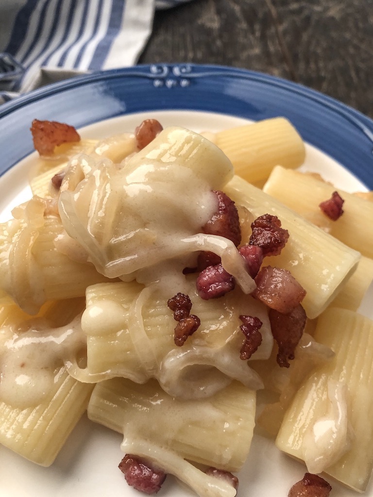 pasta alla gricia con variante gourmama dettaglio