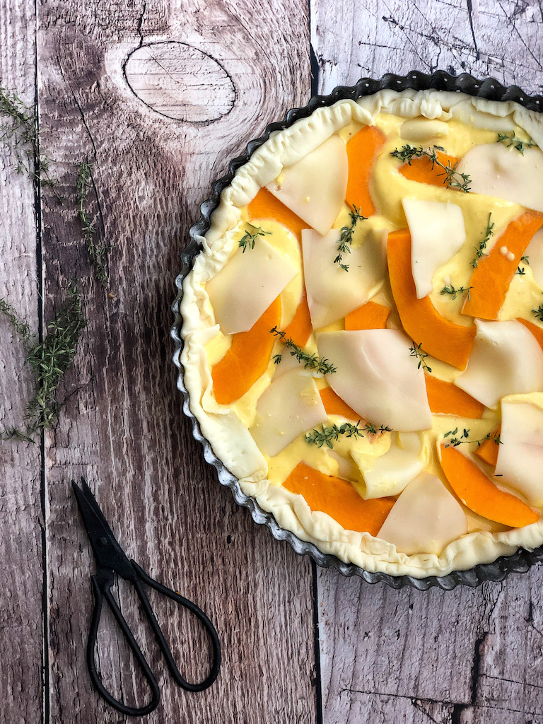 torta salata alla zucca e scamorza affumicata gourmama preparazione_2